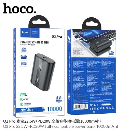 Hoco Q3 Pro Power Bank Carga Rapida (10000mAh)
